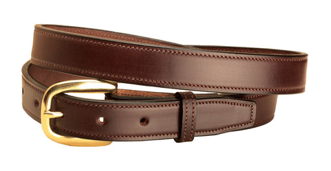 Tory Leather 1" Stitched Leather Belt