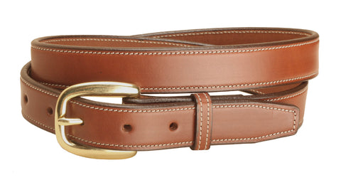 Tory Leather 1" Stitched Leather Belt
