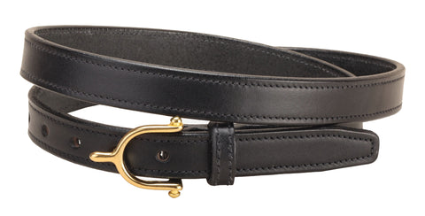 Tory Leather ¾" Brass Spur Buckle Belt