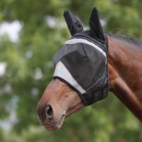 Shires FlyGuard Pro Fine Mesh Fly Mask with Ears