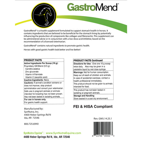 SynNutra Equine® GastroMend® Powder