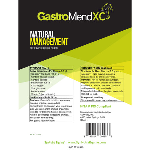 SynNutra Equine® GastroMend® XC Powder