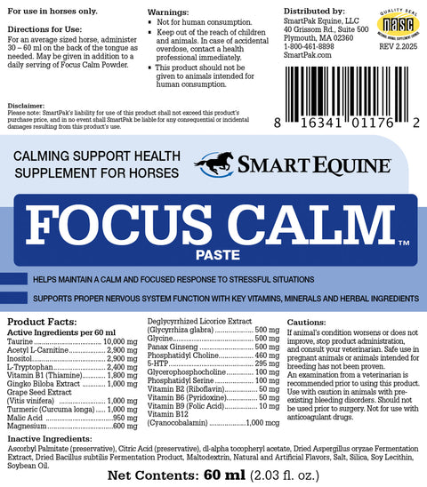 SmartEquine™ Focus Calm Paste