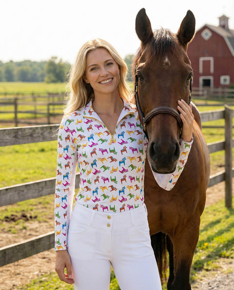 Dancing Equestrian Ladies’ Lucky Dala Long-Sleeve Sunshirt