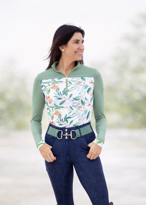 Novella® Equestrian The Peaches Long-Sleeve Sun Shirt
