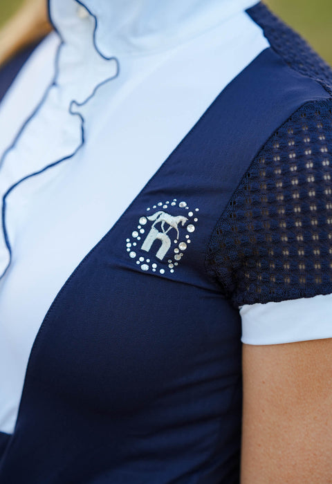 Novella Equestrian The Havallo Short-Sleeve Show Shirt