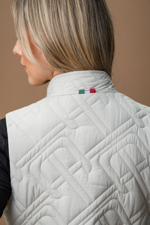 Alessandro Albanese® Neve Monogram Quilted Gilet